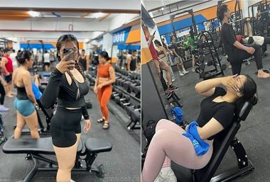 Chịch nhau với em gymer